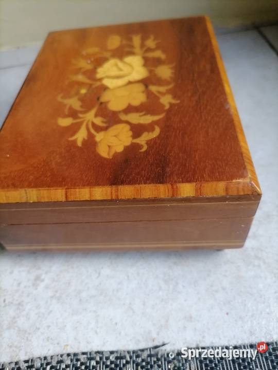 Stara szkatułka z pozytywka Szwajcaria Kraków