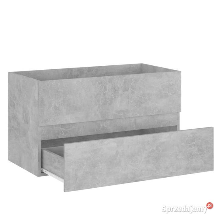 Szafka pod umywalkę szarość betonu 80x385x45 Warszawa