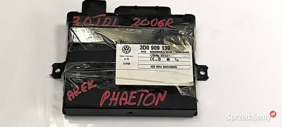 KOMPUTER VOLKSWAGEN PHAETON 3D0909139 Pozostałe Lipno sprzedam