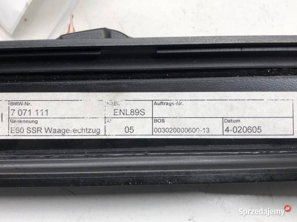 ROLETA DRZWI TYŁ LEWA BMW E60 Hatchback 0310 podkarpackie
