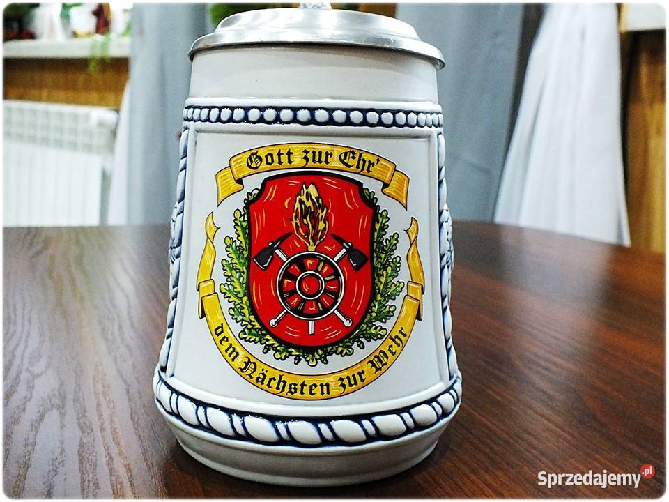 Kufel niemiecki Hopfen und Malz z cynową Żary sprzedam