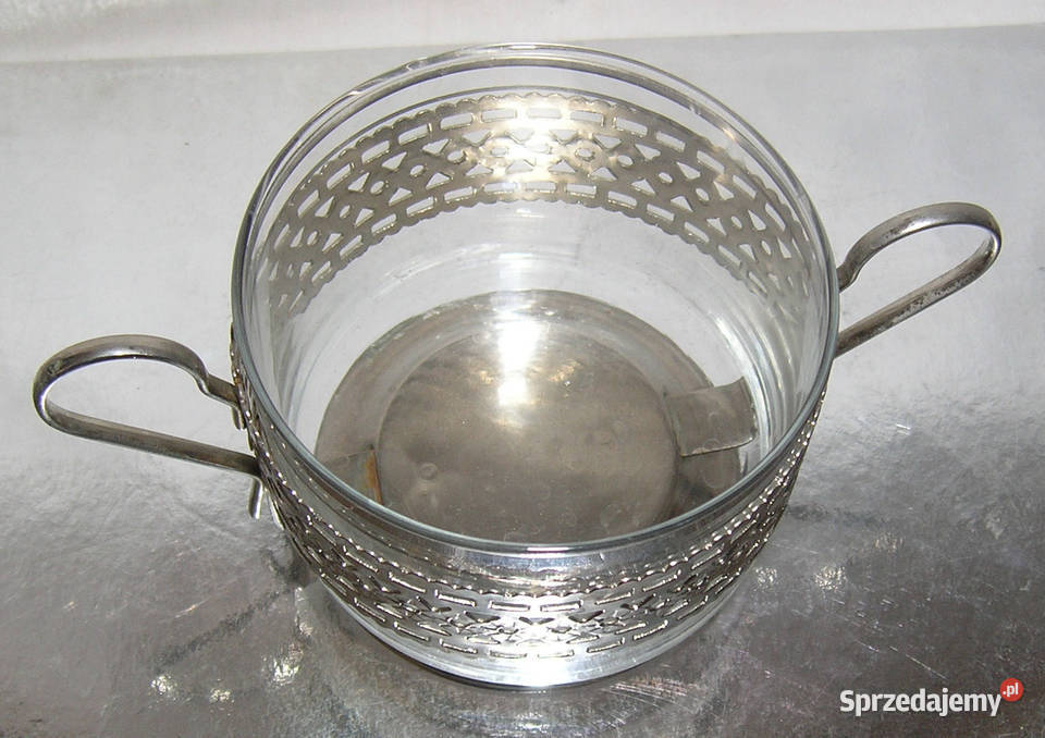 cukiernica vintage w metalowym koszyczkuDd Bartków