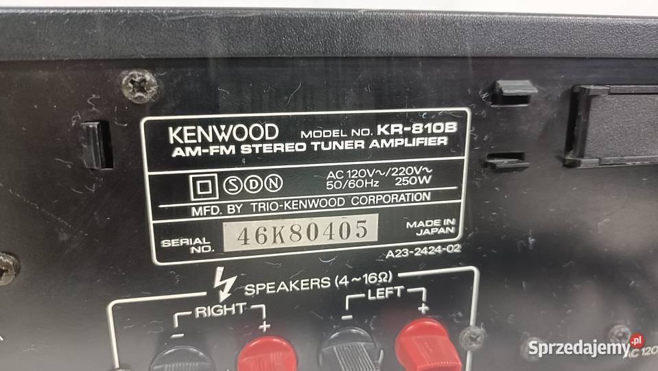 KENWOOD KR810B Amplituner Stereo do przeglądu