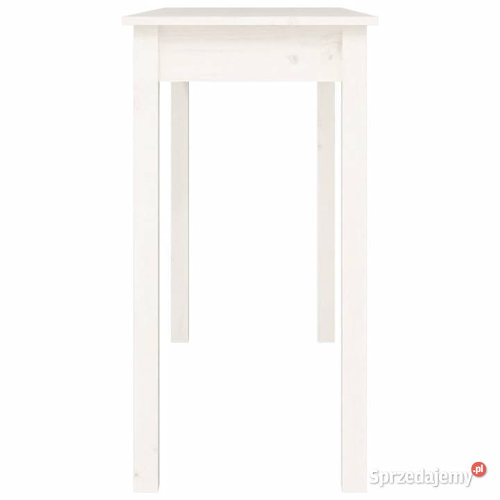 Stolik konsolowy biały 110x40x75 lite drewno Warszawa