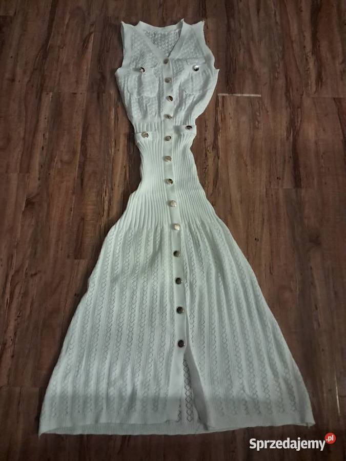 nowa biała sukienka XS brak metki Rozmiar 34(XS) Sandomierz