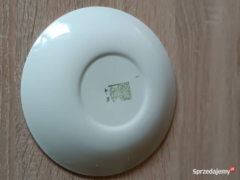 Angielski porcelanowy talerzyk z wizerunkiem Porcelana i szkło Gorlice