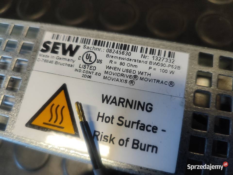 SEW 08245630 BW090P52B Rezystor Hamowania mazowieckie Pułtusk