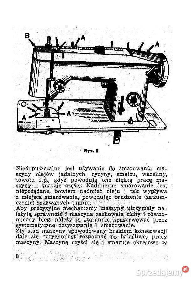 maszyna do szycia łucznik 437 438 instrukcja podkarpackie sprzedam