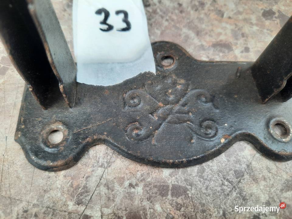 33 Sanki mocowanie mechanizmu zegara sygnatura Tczew