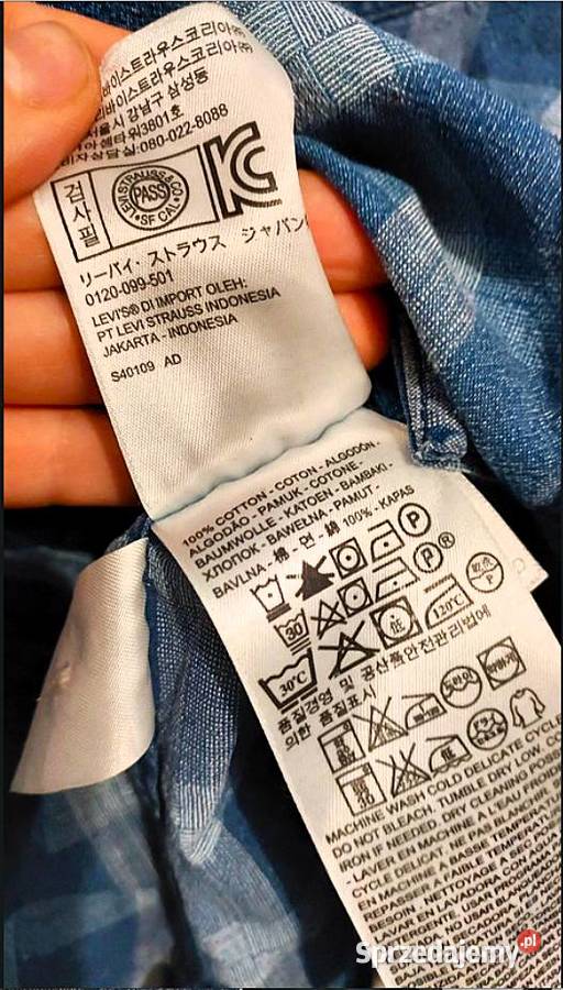 Kultowa KoszulaLevis Strauss Co Vintage M Rozmiar M Poraj