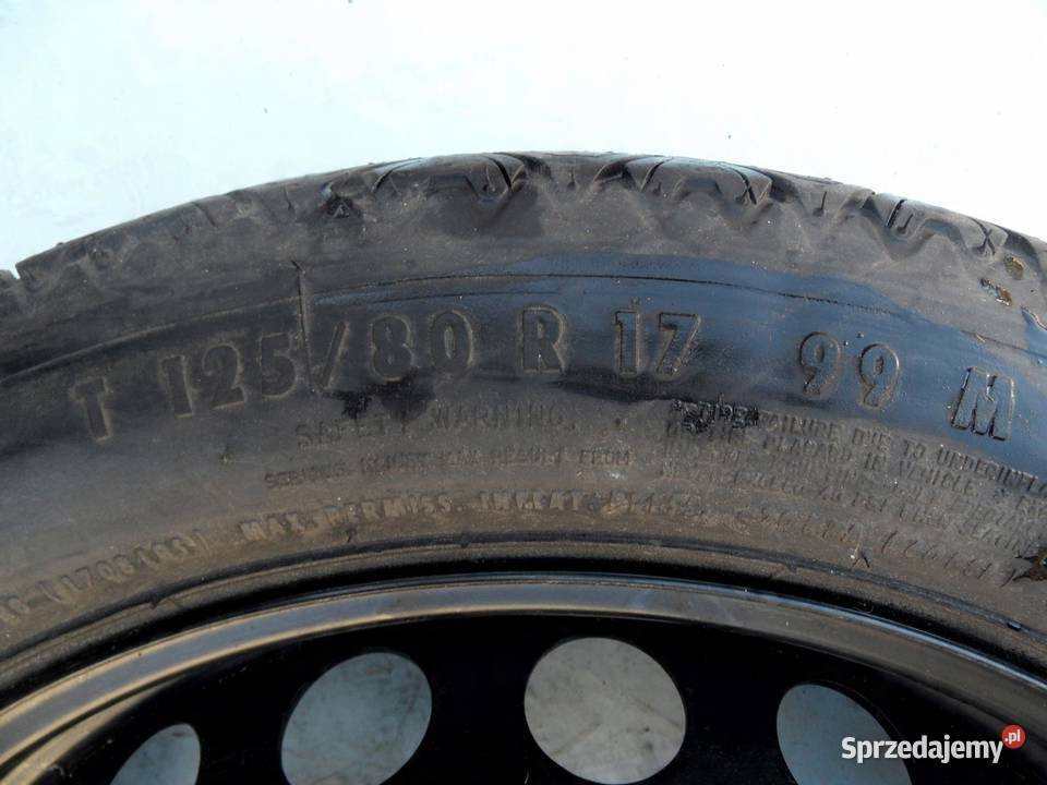 MERCEDES W209 koło dojazdowe 1258017 99M 5x112
