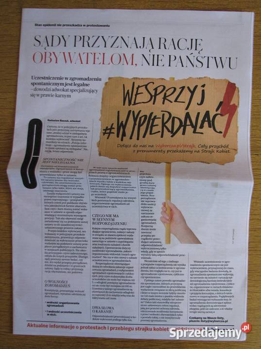 Plakat TO JEST WOJNA Gazeta Wyborcza Parczew
