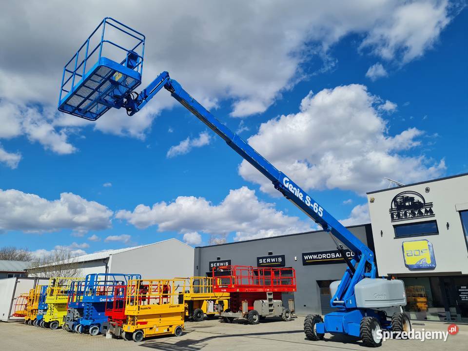Podnośnik spalinowy teleskopowy Genie S65 Koła Dąbrowa Tarnowska
