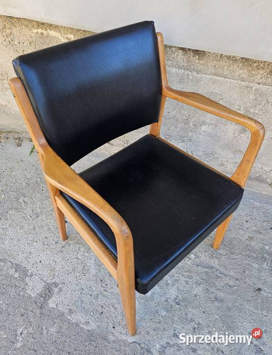 Fotel vintage midcentury modern duński design z