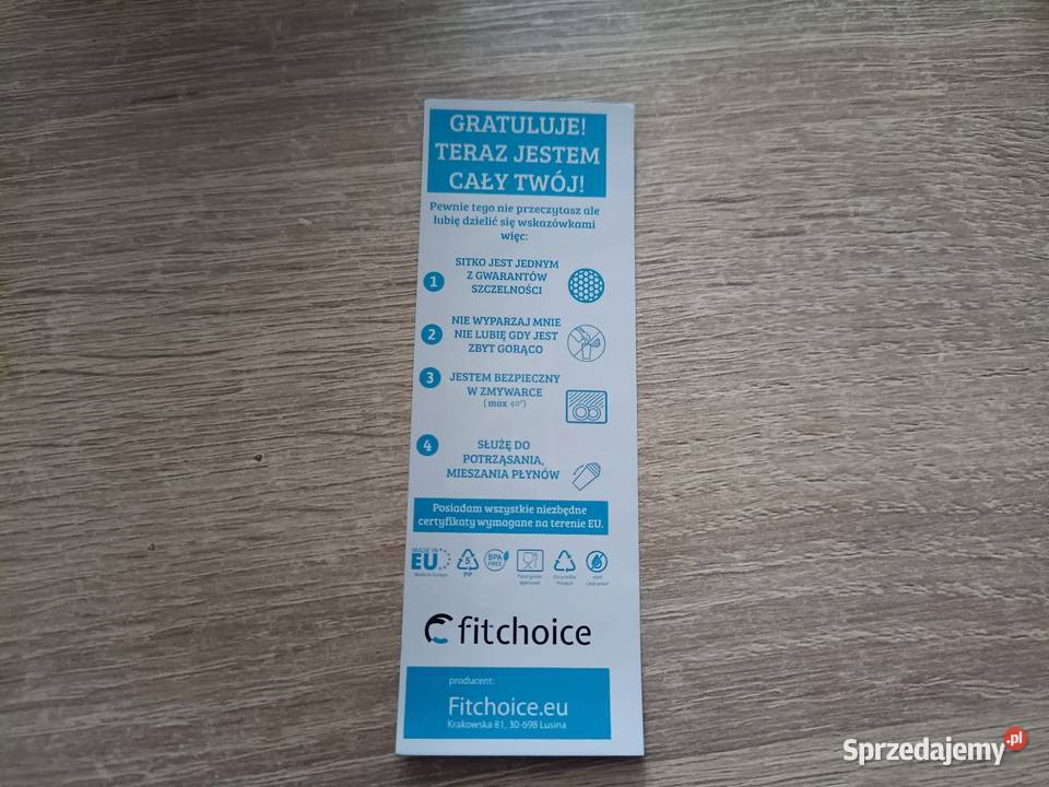 Shaker zielony nowy Kwidzyn sprzedam