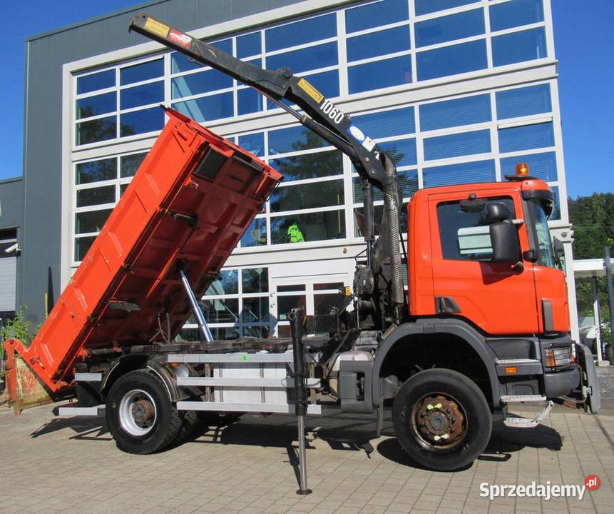 Wywrotka 4x4 z dwigiem Scania mazowieckie Warszawa