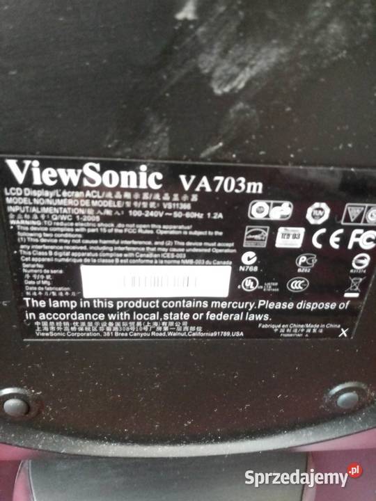 Monitor LCD Samsung 17 i wievsonic podlaskie Sejny