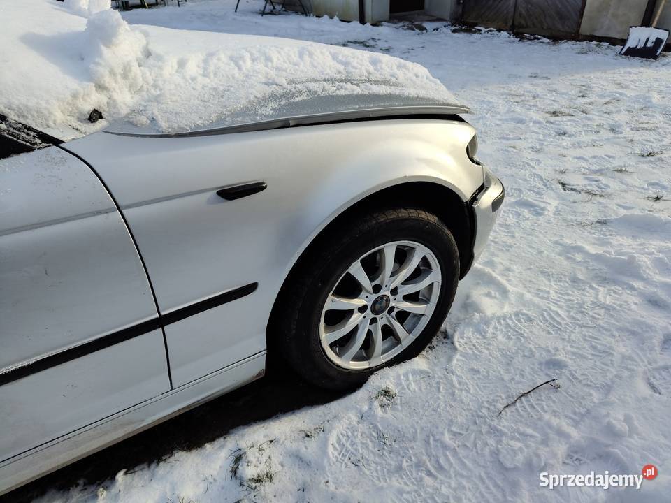 Bmw e46 sedan Lift błotnik przedni prawy srebrny osobowe Błotniki Aleksandrów Łódzki sprzedam