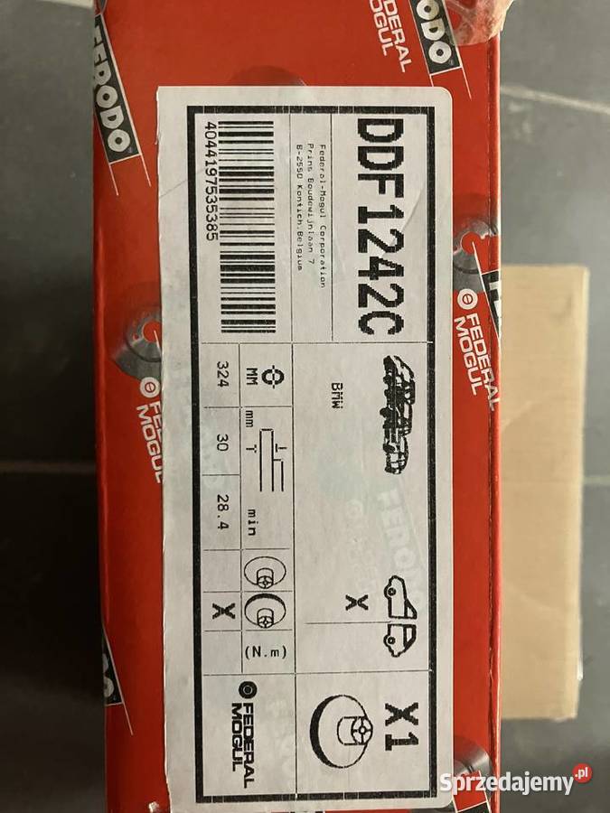 Tarcza hamulcowe przód FERODO DDF1242C 288mm VW Warszawa