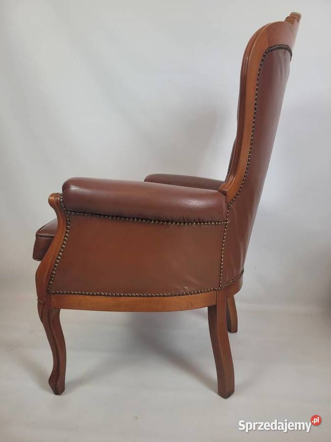 Fotel skórzany w stylu Ludwika zachodniopomorskie Białogard