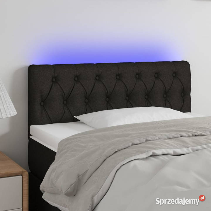 Zagłówek do łóżka z LED czarny 100x7x7888 Warszawa sprzedam