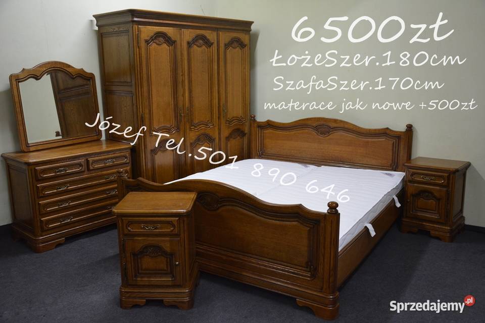 Meble sypialniane łóżko szafa szafki nocne Pszczyna