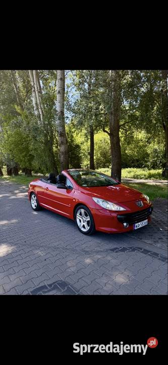 Peugeot 307 CC automat 20 benzyna mały przebieg gniazdo AUX Motoryzacja sprzedam