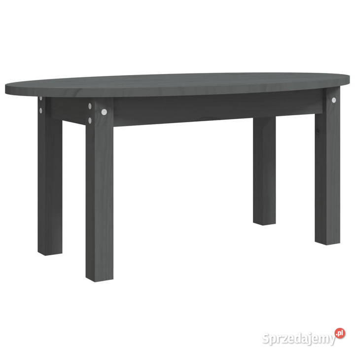 Stolik kawowy szary 80x40x35 lite drewno sosnowe Warszawa