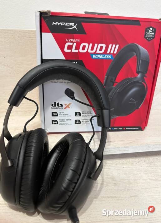 Bezprzewodowe słuchawki gamingowe HyperX Cloud Bezprzewodowe Kraków sprzedam