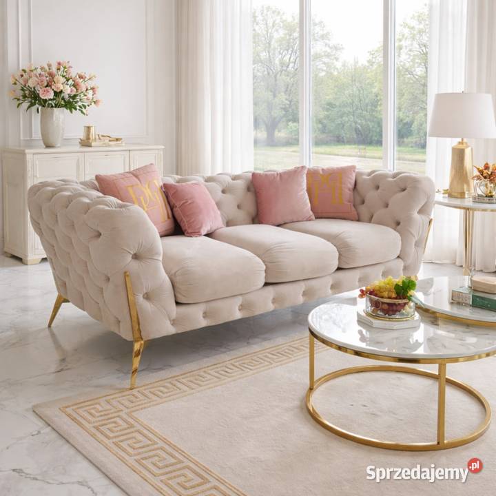 Luksusowa Luksusowa Sofa Glamour DIVA GOLD 235 Dom i Ogród mazowieckie Warszawa