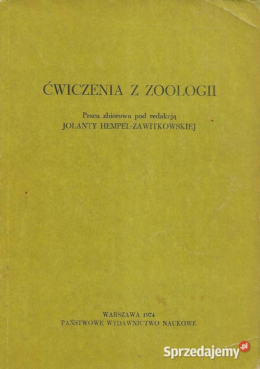 Ćwiczenia z Zoologgii praca zbiorowa miękka sprzedam