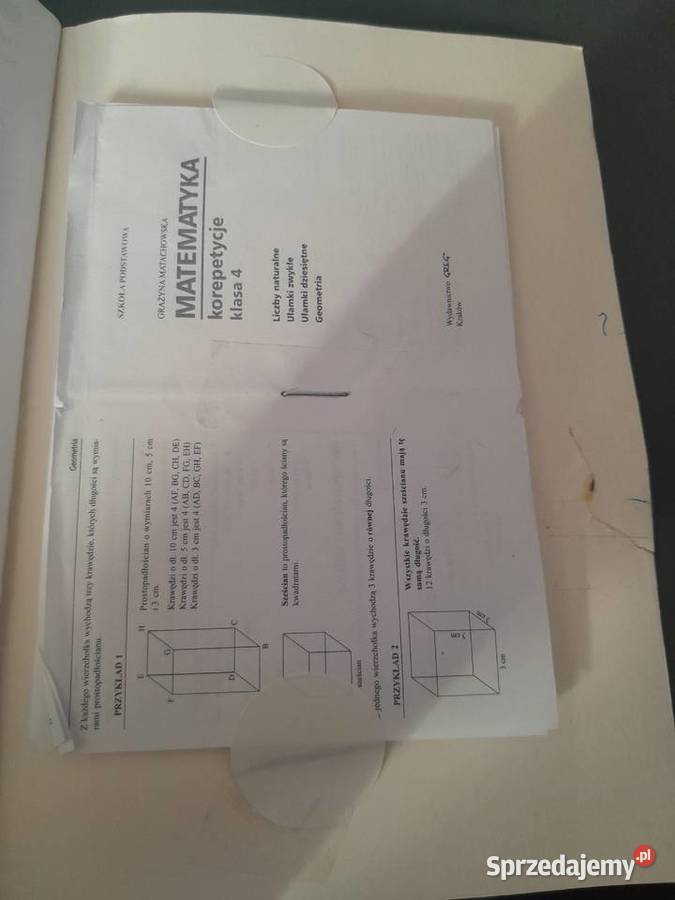 Matematyka korepetycje klasa 4 szkoła podstawowa Książki i Podręczniki Wieliczka sprzedam