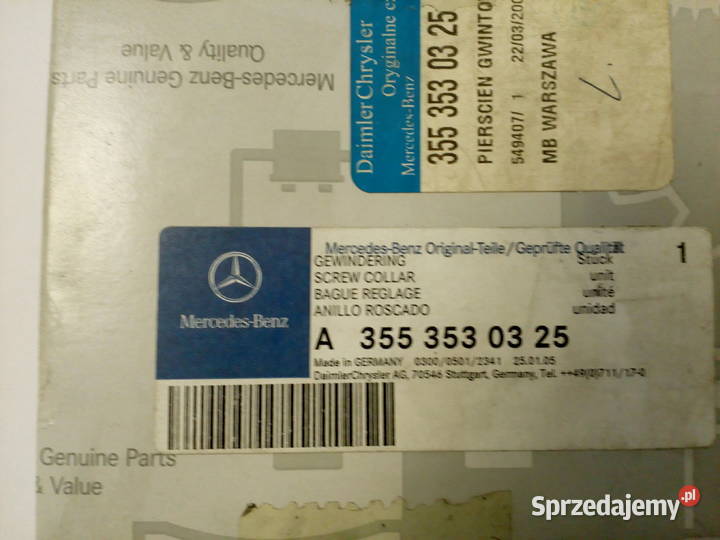 3553530325 Nakrętka wałka atakującego M35x15 MAN ciężarowe Olsztyn