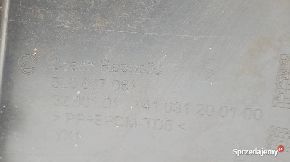 SKODA YETI 08 SPOILER DOKŁADKA ZDERZAK PRZÓD Ruda Śląska