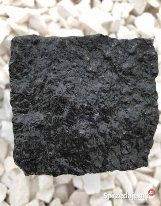 Czarna Kostka Bazaltowa Granitowa Kamień Serock