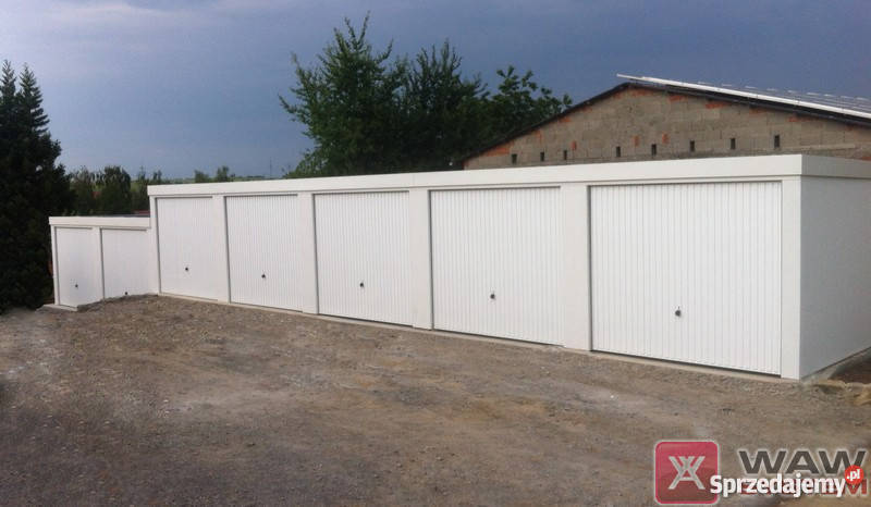 Garaże tynkowane garaż wolnostojący Wrocław