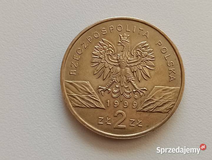 Moneta 2zl 1999 r Wilki Seria Zwierzęta świata