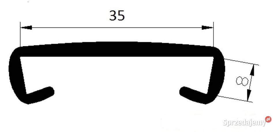 Listwa Poręczowa PVC 35 x 8 mm Pozostałe usługi Młyniec Pierwszy