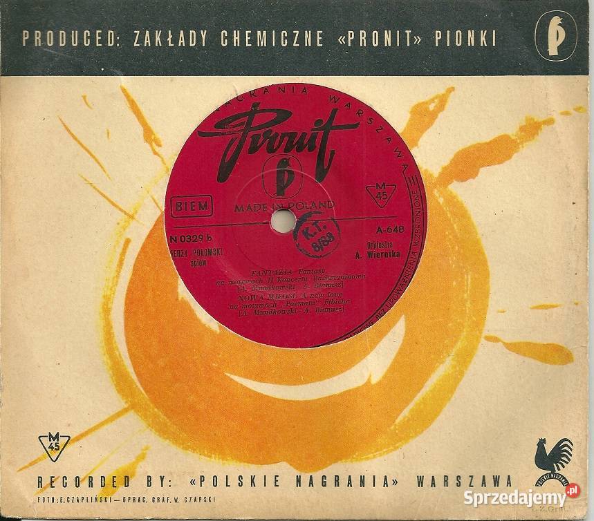 Jerzy Połomski płyta winylowaPożegnalny Łódź