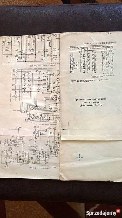 Schemat Telewizora Elektronika 401 M Wrocław