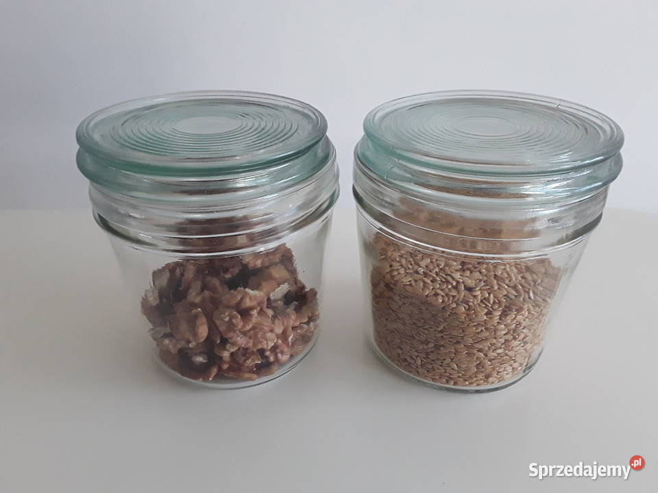 2 szklane słoje a 350 ml z przykrywką Ceramika i szkło Warszawa sprzedam