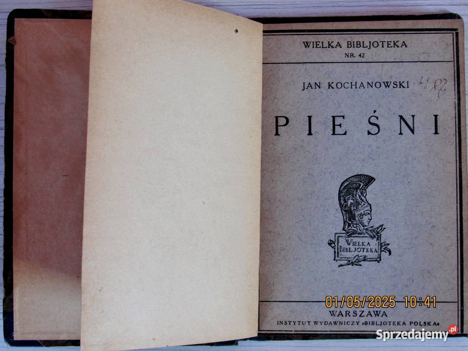 Pieśni Jana Kochanowskiego w wydaniu Antykwariat Bychawka Trzecia