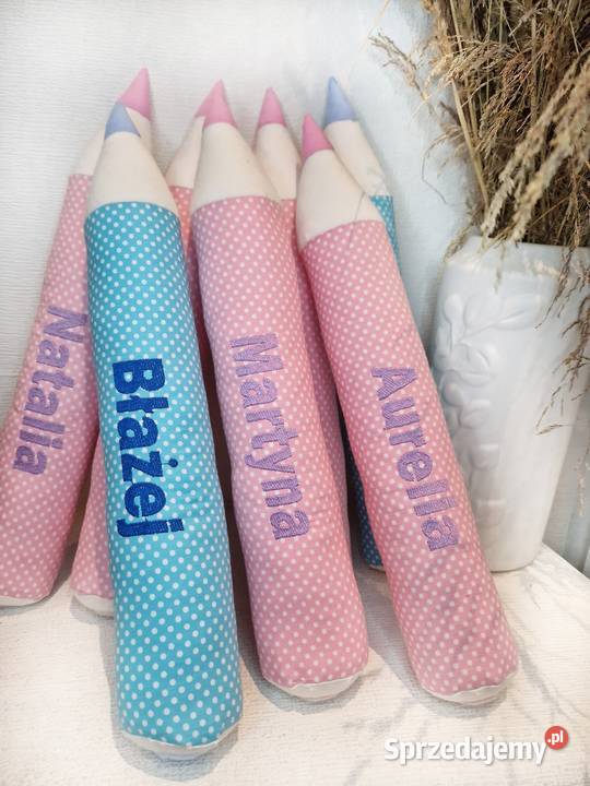 Kredki poduszki dekoracja pokoju pasowanie na podkarpackie Boreczek