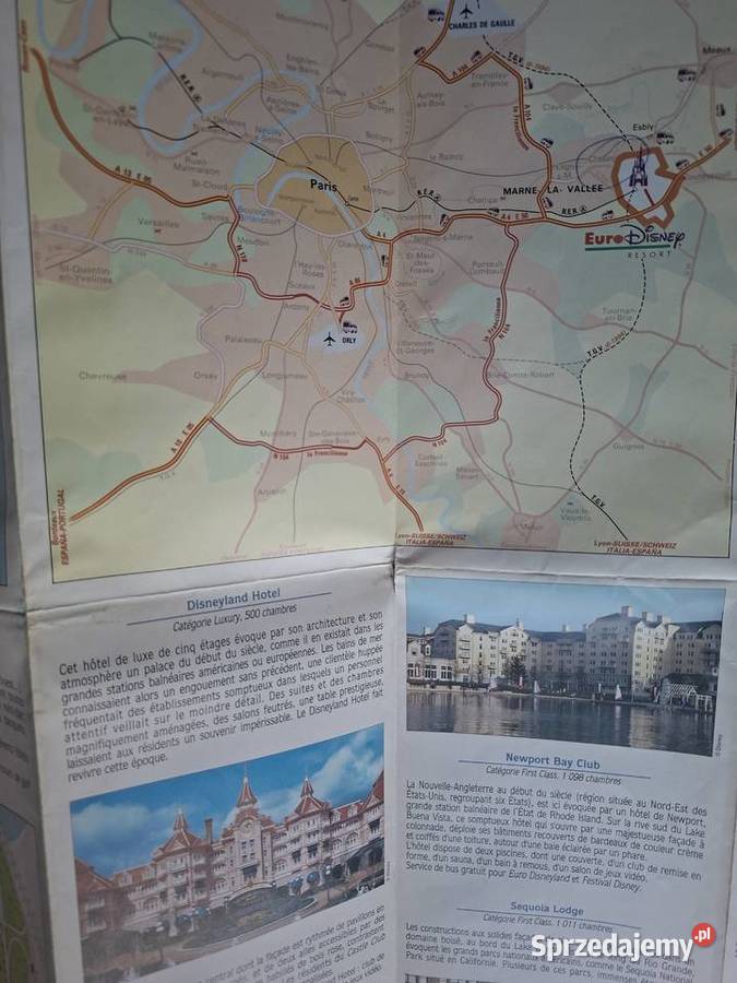 Euro Disney Resort planGuide Michelin mapa Mapy i przewodniki Kraków