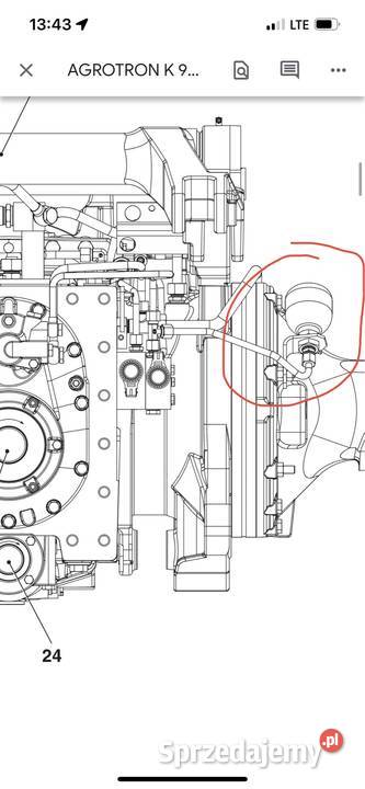 Hydroakumulator przedniej osi FENDT DEUTZFAHR Kolno sprzedam