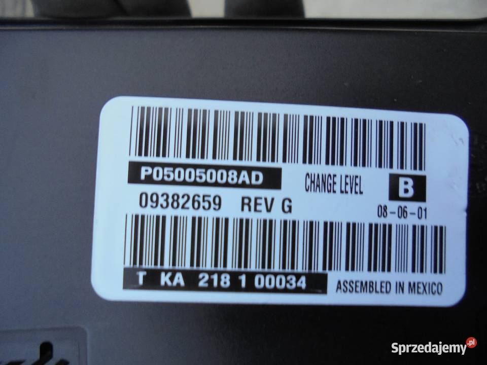 PANEL KLIMATYZACJI 3STREFOWY CHRYSLER VOYAGER Wieluń sprzedam