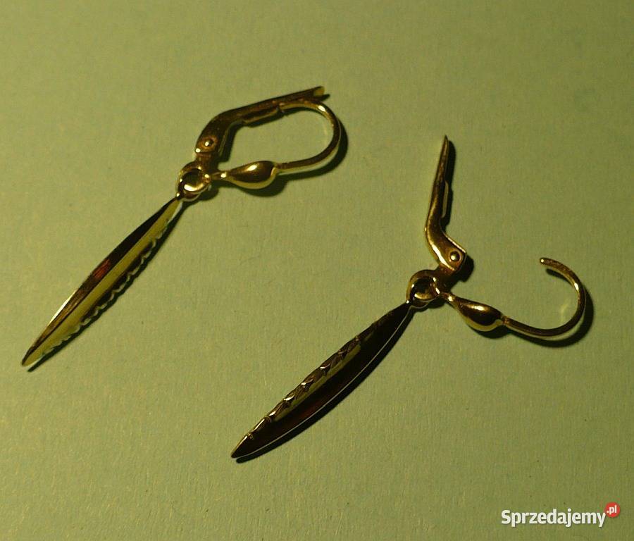 kolczyki złote pr 333 wiszące podlaskie Suwałki