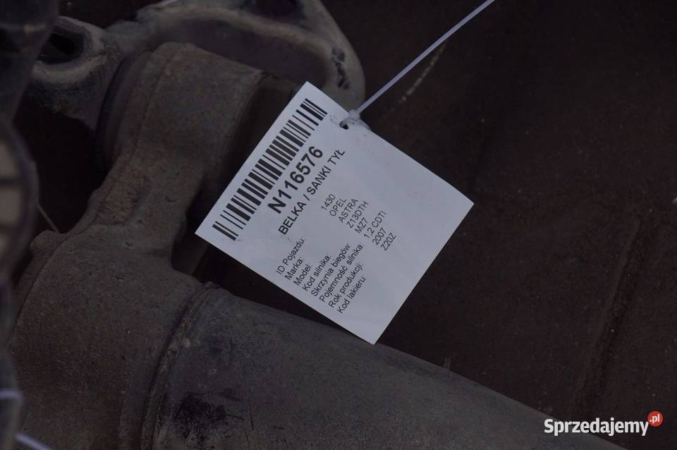 BELKA SANKI TYŁ OPEL ASTRA KOMBI 3 H 13CDTI Pozostałe Lipno