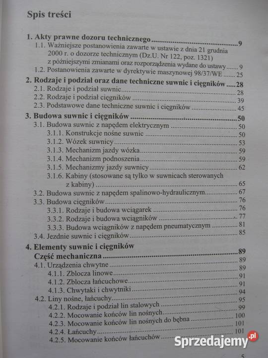 Budowa suwnic i cięgników ich obsługa Chimia technika, nauki techniczne Książki naukowe i popularnonaukowe Osięciny