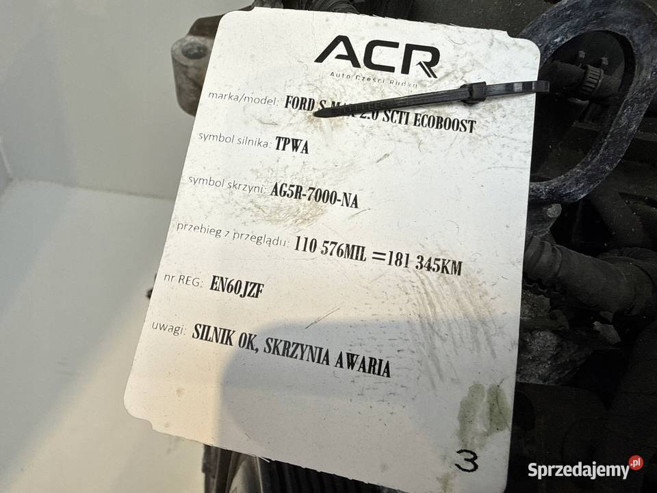 SILNIK TPWA Ford Kuga S 20 16V ECOBOOST T Turbo Chełm sprzedam